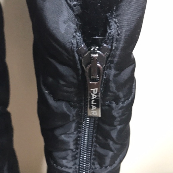 PAJAR Talia Black Boot Front Zip Faux Fur Size 39 - Picture 4 of 13